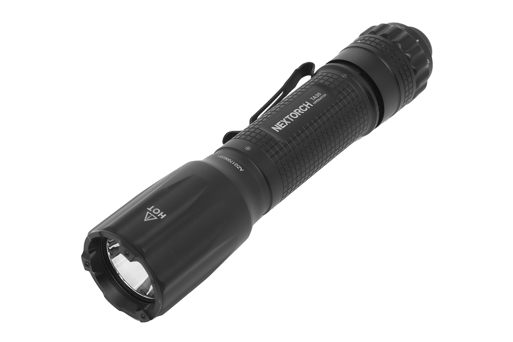Tactical 90 Lumen CREE LED Flashlight Picatinny Rail Mount Cord Switch Matte B 